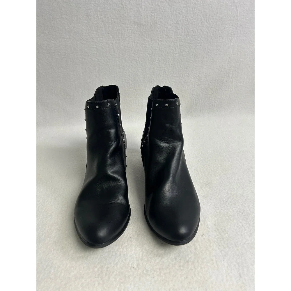 Edgy Rocker Esprit Womens 8.5M Black Studded Teigan Chelsea Ankle Boot